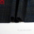Tessuto in pile in cashmere a quadri in tweed per soprabito